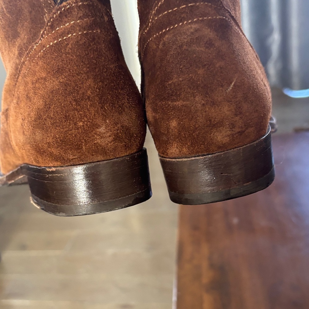 Frye Brown Suede Ankle Boots - Picture 13 of 15